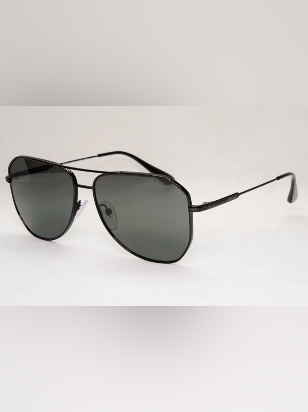 Prada Unique Irregular Aviator Black Sunglasses ⭐️Sold Out⭐️ - Picture 3 of 7